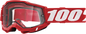 100% Accuri 2 Enduro MTB Goggles - Neon Red - Clear 50016-00005