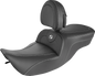 SADDLEMEN Roadsofa Seat - Carbon Fiber - With Backrest 897-06-185BR