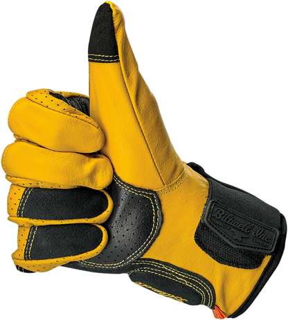 BILTWELL Borrego Gloves - Gold/Black - Small 1506-0701-302