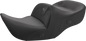 SADDLEMEN Heated Roadsofa Seat - Carbon Fiber - Without Backrest - Black - GL H01-07-185HCT
