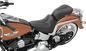 SADDLEMEN Dominator Pillion Pad - Standard Reach - Black w/ Gray Stitching 806-15-0162