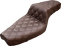 SADDLEMEN Step-Up Seat - Full Lattice Stitch - Brown - XL 879-03-175BR