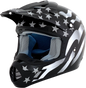 AFX FX-17 Helmet - Flag - Stealth - Medium 0110-2364