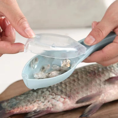 Fish Cleaner Scraper/De-Scaler with Scale Collector