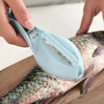 Fish Cleaner Scraper/De-Scaler with Scale Collector