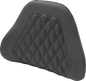 SADDLEMEN Tour-Pak Backrest Pad Cover - Lattice Stitched - Black 88-11885LS