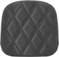 SADDLEMEN Sissy Bar Pad - Lattice Stitched - Black 0407SDC