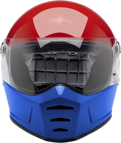 BILTWELL Lane Splitter Helmet - Gloss Podium Red/White/Blue - Small 1004-549-102