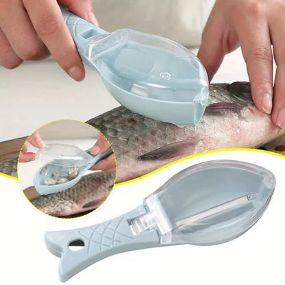 Fish Cleaner Scraper/De-Scaler with Scale Collector