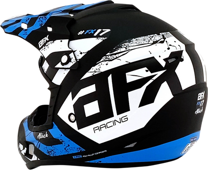 AFX FX-17 Helmet - Attack - Matte Blue/Black - XS 0110-7160