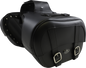 SADDLEMEN Drifter Saddlebags with Shock Cutaway - Black 3501-0576