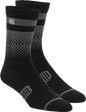100% Advocate Socks - Black/Charcoal - Small/Medium 24017-376-17