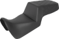 SADDLEMEN Step Up Seat - Front Smooth/Rear Lattice Stitch - Black 821-34-173