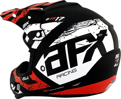 AFX FX-17 Helmet - Attack - Matte Black/Orange - Small 0110-7155