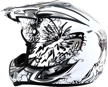 AFX FX-17 Helmet - Butterfly - Matte White - Small 0110-7127