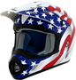 AFX FX-17 Helmet - Flag - White - XS 0110-2374