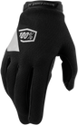 100% Women's Ridecamp Gloves - Black/Charcoal - Large 10013-00003