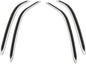 SHOW CHROME Saddlebag Scuff Strips 52-957