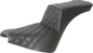 SADDLEMEN Step-Up Seat - Full Lattice Stitch - Black 818-30-195