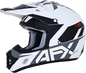 AFX FX-17 Helmet - Aced - Matte White/White - XL 0110-6497