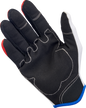 BILTWELL Moto Gloves - Red/White/Blue - 2XL 1501-1208-006
