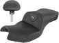 SADDLEMEN Roadsofa Seat - Carbon Fiber - Includes Backrest - Black - Indian I20-06-185BR