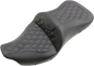 SADDLEMEN Roadsofa Seat - Heated - Full Lattice Stitch - without Backrest - Black - '09-'23 FLHTCUTG 808-07B-182THC