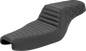 SADDLEMEN Step-Up Seat - Front Tuck-n-Roll/Rear Lattice Stitch - Black 807-11-176