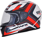 AFX FX-99 Helmet - Recurve - Pearl White/Red - Large 0101-11128