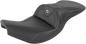 SADDLEMEN Heated Roadsofa Seat - Carbon Fiber - Without Backrest - Black I14-07-185HCT