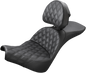 SADDLEMEN Explorer Seat - Lattice Stitched - Backrest 818-30-030LS