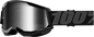 100% Strata 2 Goggles - Black - Silver Mirror 50028-00001