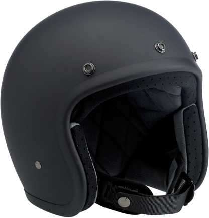 BILTWELL Bonanza Helmet - Flat Black - Large 1001-201-204