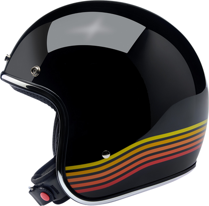 BILTWELL Bonanza Helmet - Gloss Black Spectrum - XL 1001-536-205