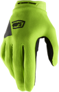 100% Women's Ridecamp Gloves - Fluo Yellow/Black - Medium 10013-00007