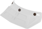 AFX Vintage 3-Snap Visor - 6-Vents - Gloss White 0132-1028