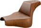 SADDLEMEN Step-Up Seat - Rear Lattice Stitch - Brown - FXFB 818-28-173BR