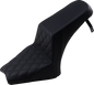 SADDLEMEN Step Up Seat - Front Lattice/Rear Smooth - Black - Scout Bobber I18-33-172