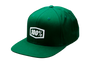 100% Icon Snapback Hat - Forest Green - One Size 20044-00002