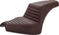 SADDLEMEN Step Up Seat - Front Tuck-n'-Roll/Rear Lattice - Brown - Chief I21-04-176BR