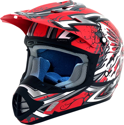 AFX FX-17 Helmet - Butterfly - Matte Ferrari Red - Medium 0110-7118