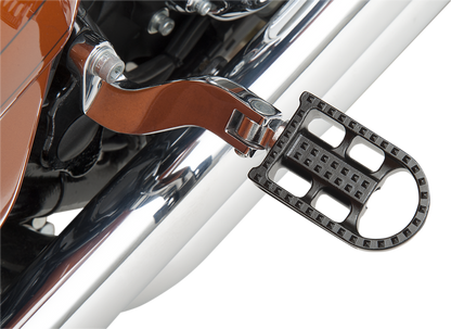 BILTWELL Mushman Footpegs - Standard - Black Electroplated 7002-201-01