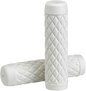 BILTWELL Grips - Torker - 1" - White 6705-0201