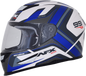 AFX FX-99 Helmet - Recurve - Pearl White/Blue - Large 0101-11123
