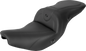 SADDLEMEN Seat - RoadSofa - Without Backrest - Black W/Black Stitching - Heated - Indian '14-'23 I14-07-187HCT