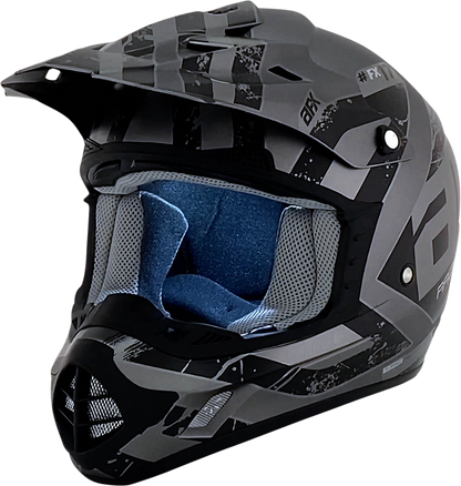 AFX FX-17Y Helmet - Attack - Frost Gray/Matte Black - Large 0111-1398