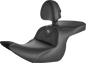 SADDLEMEN Roadsofa Carbon Fiber Seat - Carbon Fiber Weave - with Backrest - GL1800 '18-'23 H18-07-185BR