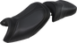 SADDLEMEN Adventure Tour Seat - Low - Lumbar Backrest - Black - R1200GS '13-'19 0810-BM33LR