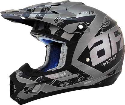 AFX FX-17 Helmet - Attack - Frost Gray/Matte Black - 2XL 0110-7141