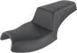 SADDLEMEN Step Up Seat - Front Smooth/Rear Lattice - Black - Challenger I20-06-173